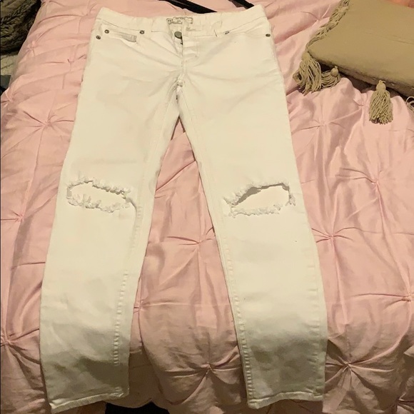 Free people white skinny jeans - Picture 1 of 4